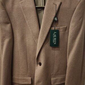 NWT Ralph Lauren Wool Camel Blazer 38R